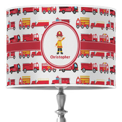 Firetrucks Drum Lamp Shade (Personalized)