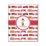 Firetrucks Wood Print - 16x20 (Personalized)