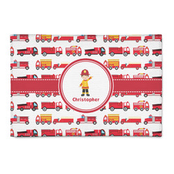 Firetrucks 2' x 3' Indoor Area Rug (Personalized)