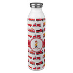 Firetrucks 20oz Stainless Steel Water Bottle - Full Print (Personalized)