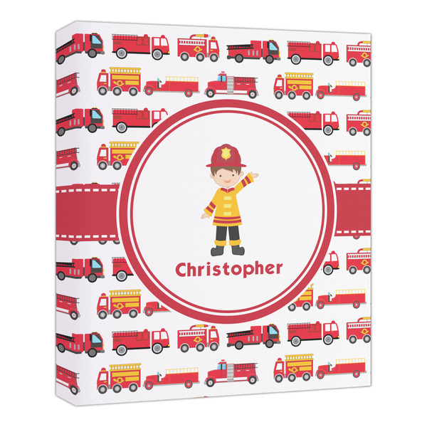 Custom Firetrucks Canvas Print - 20x24 (Personalized)