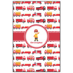 Firetrucks Wood Print - 20x30 (Personalized)