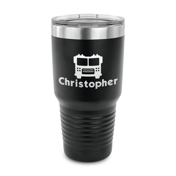 Custom Firetrucks 30 oz Stainless Steel Tumbler (Personalized)