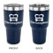 Firetrucks 30 oz Stainless Steel Ringneck Tumblers - Navy - Double Sided - APPROVAL