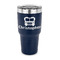 Firetrucks 30 oz Stainless Steel Ringneck Tumblers - Navy - FRONT