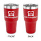 Firetrucks 30 oz Stainless Steel Ringneck Tumblers - Red - Double Sided - APPROVAL