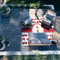 Firetrucks 8'x10' Patio Rug - In context