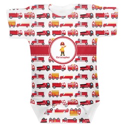 Firetrucks Baby Bodysuit 6-12 (Personalized)