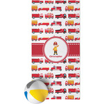 Firetrucks Beach Towel (Personalized)