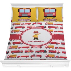 Firetrucks Comforter Set - Full / Queen (Personalized)
