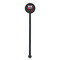 Firetrucks Black Plastic 5.5" Stir Stick - Round - Single Stick