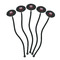 Firetrucks Black Plastic 7" Stir Stick - Oval - Fan