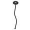 Firetrucks Black Plastic 7" Stir Stick - Oval - Single Stick