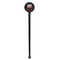 Firetrucks Black Plastic 7" Stir Stick - Round - Single Stick