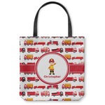 Firetrucks Canvas Tote Bag - Small - 13"x13" (Personalized)