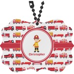 Firetrucks Rear View Mirror Decor (Personalized)