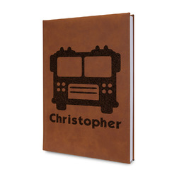 Firetrucks Leatherette Journal - Double Sided (Personalized)
