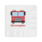 Firetrucks Coined Cocktail Napkin - Front View