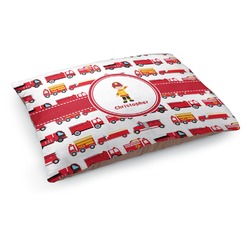 Firetrucks Dog Bed - Medium w/ Name or Text