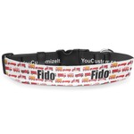 Firetrucks Deluxe Dog Collar - Small (8.5" to 12.5") (Personalized)