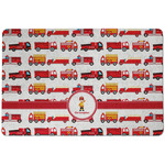 Firetrucks Dog Food Mat w/ Name or Text