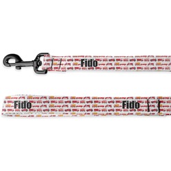 Firetrucks Deluxe Dog Leash - 4 ft (Personalized)