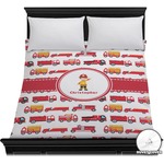 Firetrucks Duvet Cover - Full / Queen (Personalized)