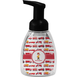 Firetrucks Foam Soap Bottle - Black (Personalized)
