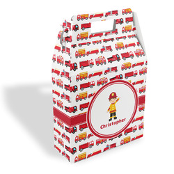 Firetrucks Gable Favor Box (Personalized)
