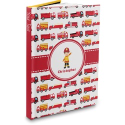Firetrucks Hardbound Journal - 5.75" x 8" (Personalized)