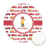 Firetrucks Printed Cookie Topper - 2.5" (Personalized)