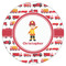 Firetrucks Icing Circle - Small - Single