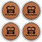 Firetrucks Leather Coaster Set of 4