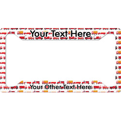 Firetrucks License Plate Frame (Personalized)