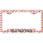 Firetrucks License Plate Frame - Style C (Personalized)