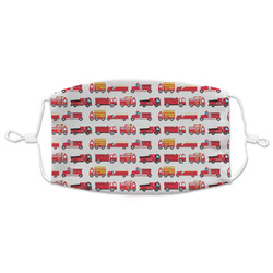 Firetrucks Adult Cloth Face Mask - XLarge