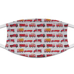 Firetrucks Cloth Face Mask (T-Shirt Fabric)