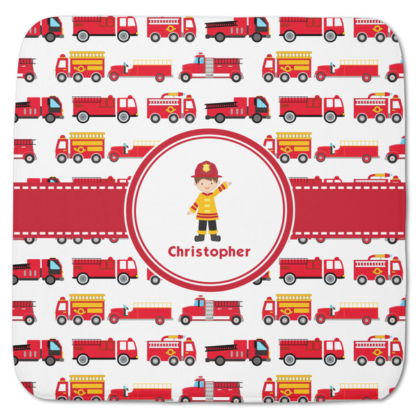 Custom Firetrucks Memory Foam Bath Mat - 48"x48" (Personalized)