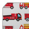 Firetrucks Octagon Placemat - Single front (DETAIL)