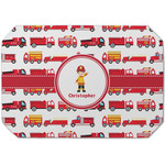 Firetrucks Dining Table Mat - Octagon (Single-Sided) w/ Name or Text