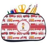 Firetrucks Neoprene Pencil Case - Medium w/ Name or Text