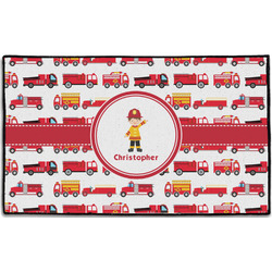 Firetrucks Door Mat - 60"x36" (Personalized)