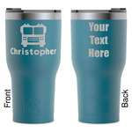 Firetrucks RTIC Tumbler - Dark Teal - Laser Engraved - Double-Sided (Personalized)