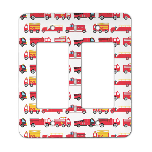 Custom Firetrucks Rocker Style Light Switch Cover - Two Switch