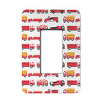 Firetrucks Rocker Style Light Switch Cover - Single Switch