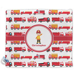 Firetrucks Security Blanket (Personalized)