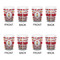 Firetrucks Shot Glass - White - Set of 4 - APPROVAL