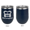 Firetrucks Stainless Wine Tumblers - Navy - Single Sided - Approval