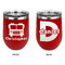 Firetrucks Stainless Wine Tumblers - Red - Double Sided - Approval