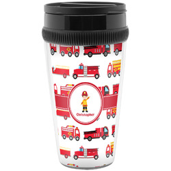 Firetrucks Acrylic Travel Mug without Handle (Personalized)